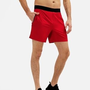 Rhone Mako Tech Unlined Short 7” Chili Pepper